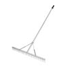 Landscape Rake with Long Handle for Loosening Soil Lawn Care Weeding Lake