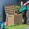 All Weather 28 Gallon Patio Deck Box with Seat