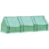 Outoodor mini greenhouse helps to protect plants opening conservatory;  three rooms; XH